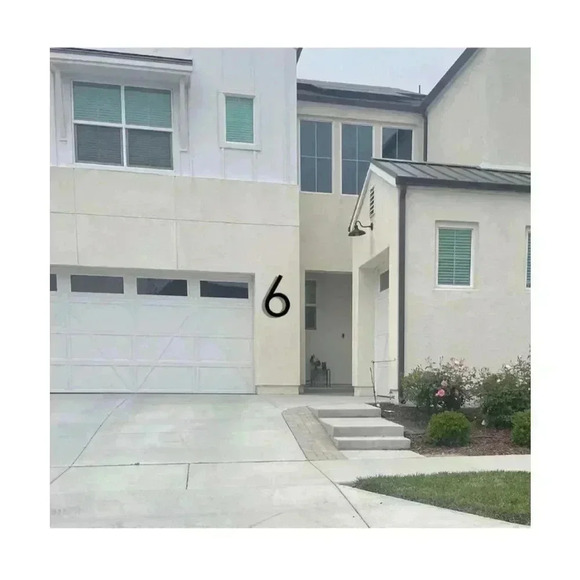 Black Metal House Number 8 is 10 inches tall - Picture 6 of 6